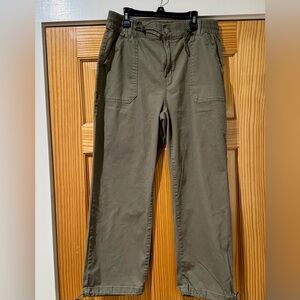 Dark olive green pants